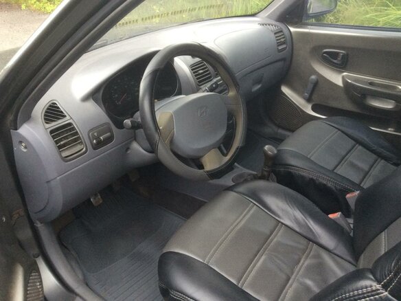 2002 Hyundai Accent II, серый, 219000 рублей - вид 5