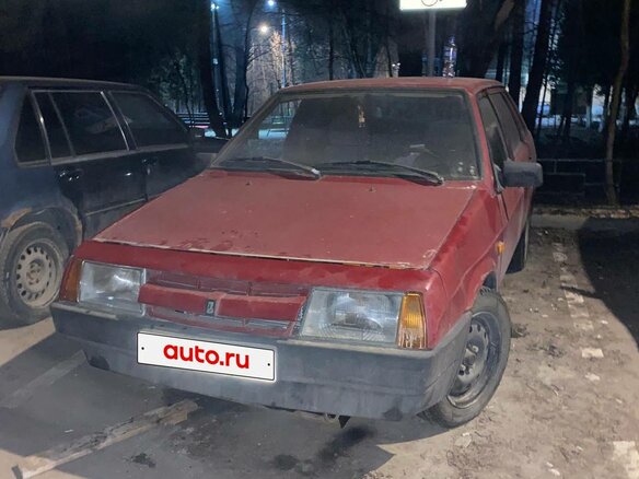 1992 Lada (ВАЗ) 21099, красный, 70000 рублей