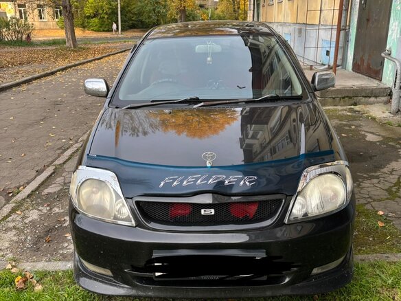 2001 Toyota Corolla Fielder IX (E120, E130), чёрный, 680000 рублей - вид 1