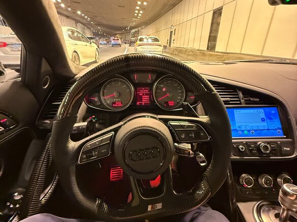 2008 Audi R8 V8 I (Typ 42), чёрный - вид 7