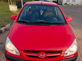 2008 Hyundai Getz I Рестайлинг, красный, 435000 рублей, вид 3