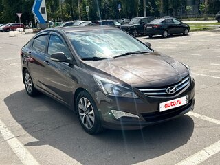 2015 Hyundai Solaris I Рестайлинг, коричневый, 1190000 рублей, вид 3