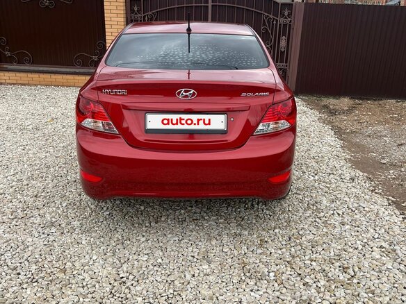 2012 Hyundai Solaris I, красный, 1150000 рублей - вид 3