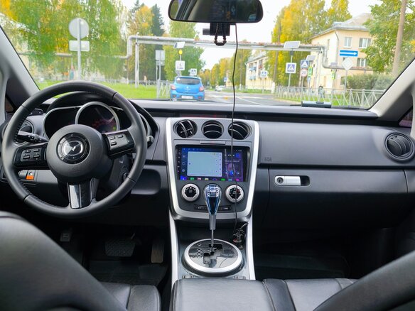 2008 Mazda CX-7 I, чёрный, 1300000 рублей - вид 4