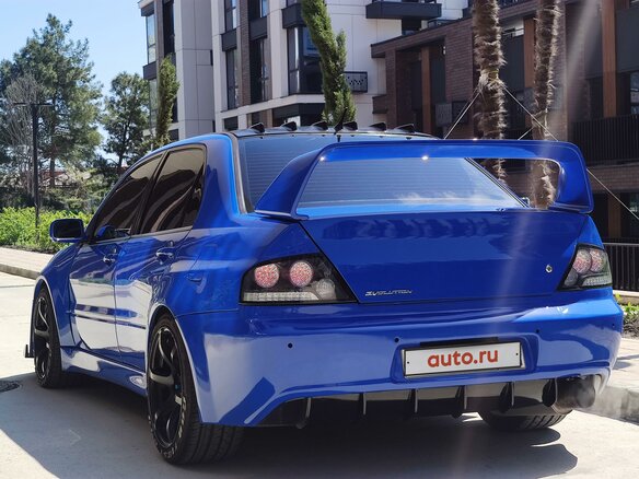 2004 Mitsubishi Lancer Evolution VIII, синий - вид 1