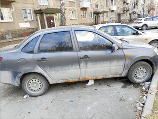 2013 Lada (ВАЗ) Granta I, серебристый, 250000 рублей, вид 3