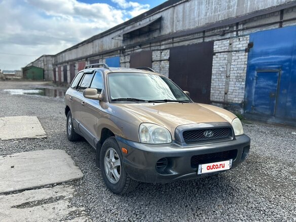 2003 Hyundai Santa Fe I, золотистый, 600000 рублей - вид 2