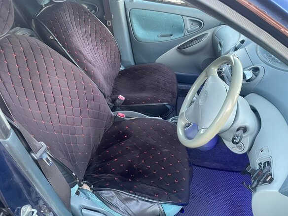 2000 Toyota Vitz I (P10), синий, 270000 рублей - вид 6
