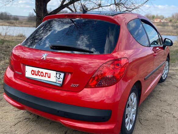 2009 Peugeot 207 I Рестайлинг, красный, 400000 рублей - вид 2