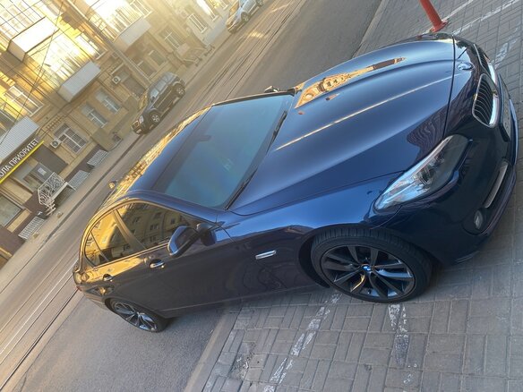 2013 BMW 5 серии 528i xDrive VI (F10/F11/F07) Рестайлинг, синий, 2200000 рублей - вид 9
