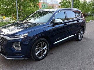 2019 Hyundai Santa Fe IV, синий, 2880000 рублей, вид 4
