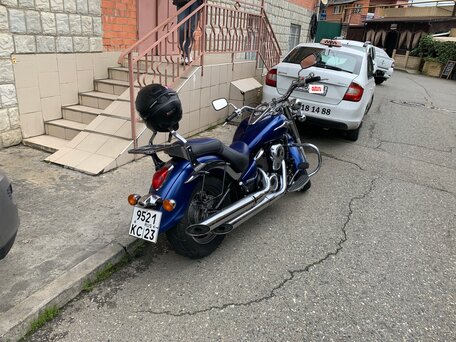 2007 Kawasaki VN900 Vulcan, синий, 550000 рублей, вид 2