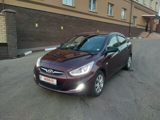2012 Hyundai Solaris I, фиолетовый, 800000 рублей, вид 1