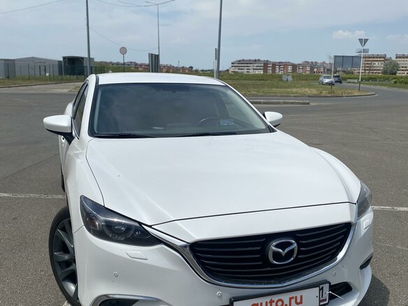 2016 Mazda 6 III (GJ) Рестайлинг, белый, 1650000 рублей - вид 1