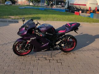 2007 Kawasaki ZX-6 Ninja, фиолетовый, 534901 рублей, вид 5