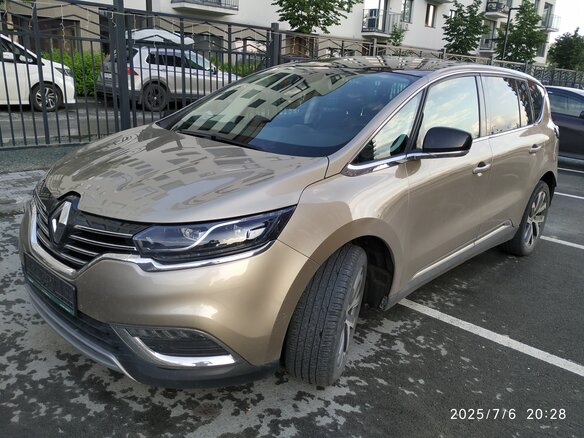 2018 Renault Espace V, жёлтый, 1765000 рублей - вид 4