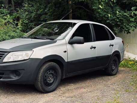 2014 Lada (ВАЗ) Granta I, серебристый, 500000 рублей, вид 2