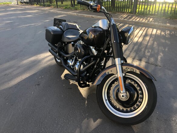 2013 Harley-Davidson Fat Boy, коричневый, 1700000 рублей - вид 10