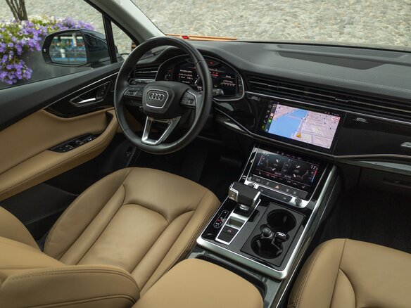 2023 Audi Q7 45 TFSI II (4M) Рестайлинг, синий, 7111111 рублей - вид 16