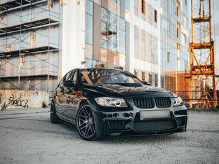 2008 BMW 3 серии 320d V (E90/E91/E92/E93), чёрный, 1700000 рублей, вид 1