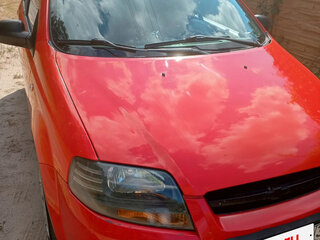 2007 Chevrolet Aveo I, красный, 340000 рублей, вид 1