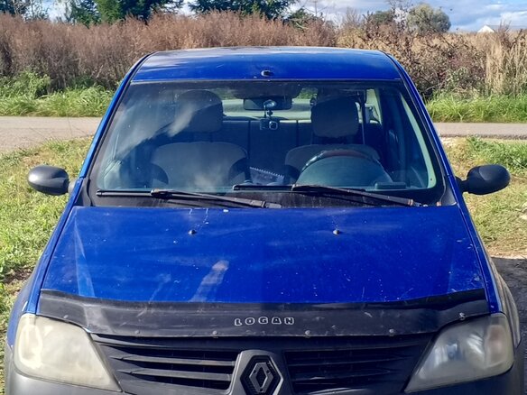 2008 Renault Logan I, синий, 220000 рублей