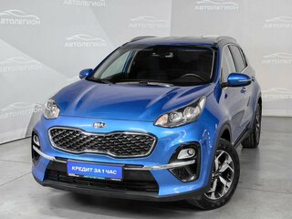 2019 Kia Sportage IV Рестайлинг, синий, 1850000 рублей, вид 2