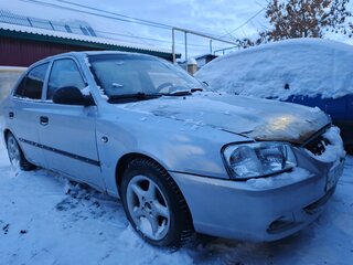 2004 Hyundai Accent ТагАЗ II, серебристый, 160000 рублей, вид 5
