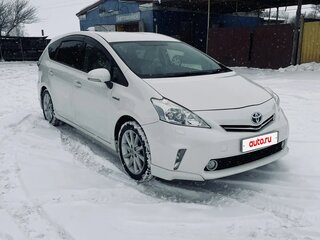 2012 Toyota Prius Alpha I (ZVW40/41), белый, 1150000 рублей, вид 1