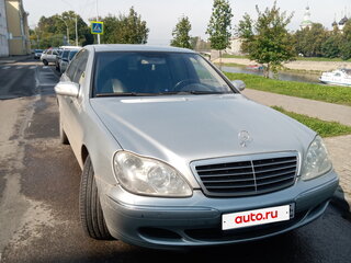 2003 Mercedes-Benz S-Класс 350 IV (W220) Рестайлинг, серебристый, 1100000 рублей, вид 2