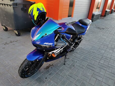 2003 Yamaha YZF-R6, синий, 500000 рублей, вид 4