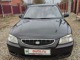 2008 Hyundai Accent ТагАЗ II, чёрный, 650000 рублей, вид 1