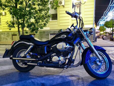 1998 Honda Shadow 400, чёрный, 350000 рублей, вид 2