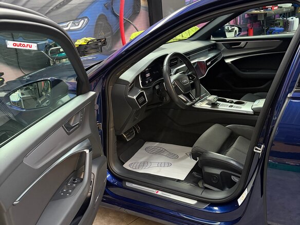 2020 Audi A6 45 TDI V (C8), синий - вид 6