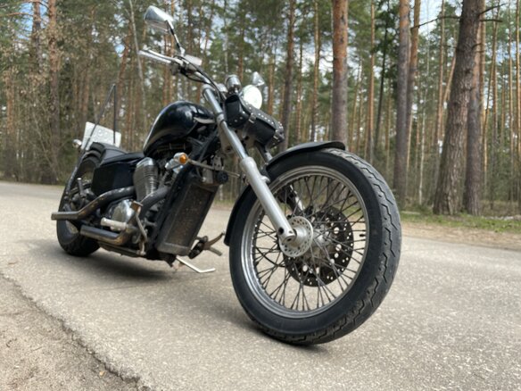 1996 Honda Steed 400, чёрный, 200000 рублей - вид 5