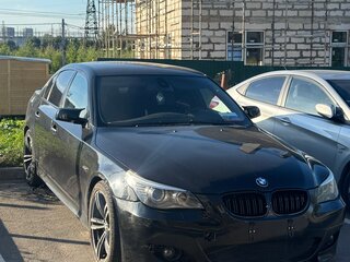 2007 BMW 5 серии 525i V (E60/E61) Рестайлинг, чёрный, 825000 рублей, вид 2