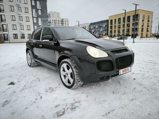 2003 Porsche Cayenne Turbo I (955), чёрный, 1500000 рублей, вид 2