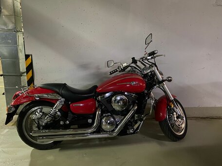 2003 Kawasaki VN1500 Vulcan, красный, 750000 рублей, вид 1