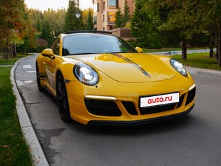 2017 Porsche 911 Carrera 4 GTS VII (991) Рестайлинг, жёлтый, 8900000 рублей, вид 5