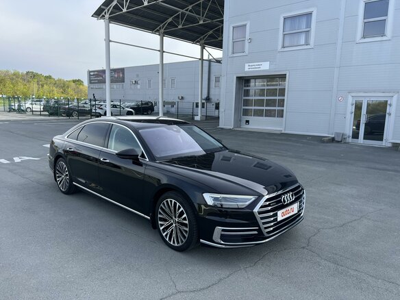 2019 Audi A8 Long 55 TFSI IV (D5), чёрный, 4750000 рублей - вид 8