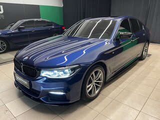 2017 BMW 5 серии 530i xDrive VII (G30/G31/G38), синий, 3395000 рублей, вид 3