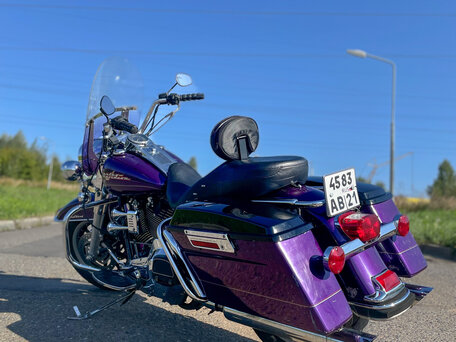 2002 Harley-Davidson Road King, фиолетовый, 670000 рублей, вид 4