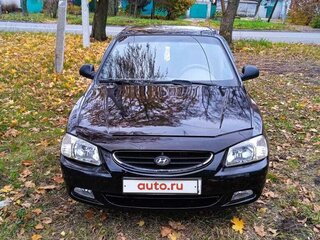 2006 Hyundai Accent ТагАЗ II, чёрный, 395000 рублей, вид 1
