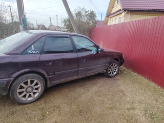 1992 Audi 100 IV (C4), пурпурный, 175000 рублей, вид 4
