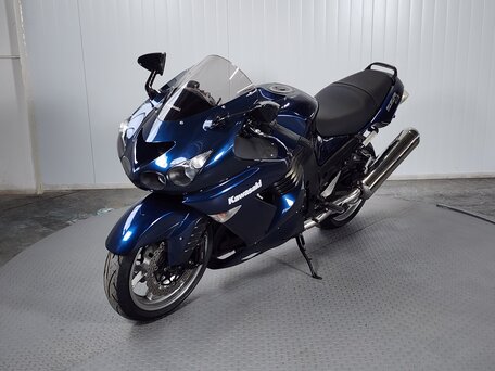 2007 Kawasaki ZZR 1400, синий, 579000 рублей, вид 3