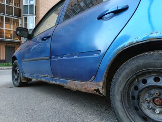 2008 Lada (ВАЗ) Kalina I, синий, 113000 рублей, вид 2