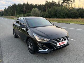 2018 Hyundai Solaris II, чёрный, 1350000 рублей, вид 4
