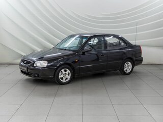 2008 Hyundai Accent ТагАЗ II, чёрный, 364000 рублей, вид 3