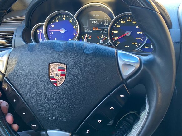 2007 Porsche Cayenne Turbo I Рестайлинг (957), чёрный - вид 6