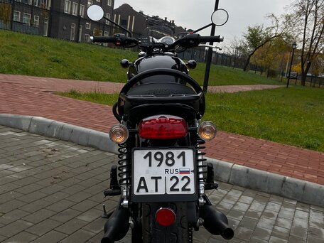 2020 Triumph Bonneville T100, чёрный, 760000 рублей, вид 4